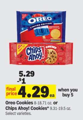 Oreo Cookies or Chips Ahoy! Cookies