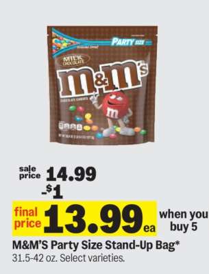 M&M'S Party Size Stand-Up Bag