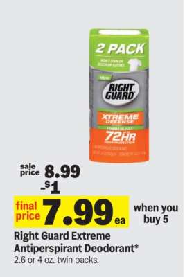 Right Guard Extreme Antiperspirant Deodorant