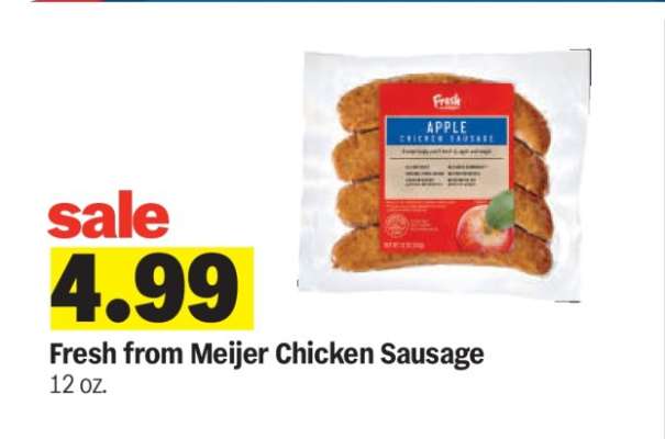 Fresh from Meijer Chicken Sausage