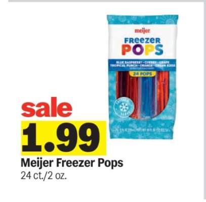 Meijer Freezer Pops