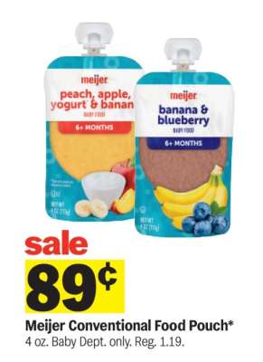 Meijer Conventional Food Pouch*