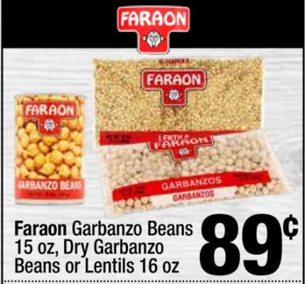 Faraon Garbanzo Beans