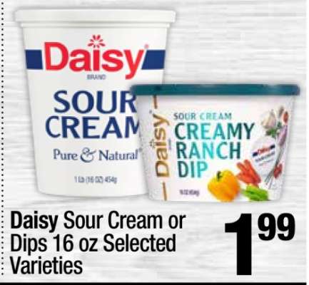 Daisy Sour Cream or Dips