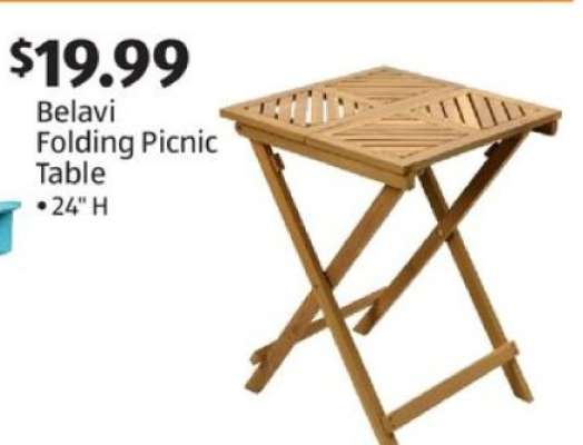 Belavi Folding Picnic Table