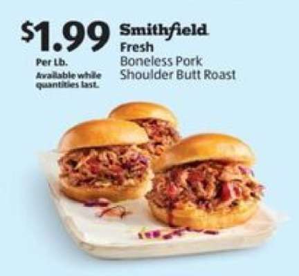 Smithfield Fresh Boneless Pork Shoulder Butt Roast