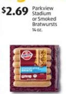 Parkview Stadium or Smoked Bratwursts
