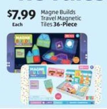 Magne Builds Travel Magnetic Tiles 36-Piece