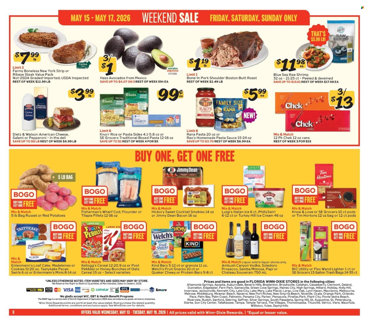 Winn Dixie ad - 05/13/2026 - 05/19/2026. Page 8