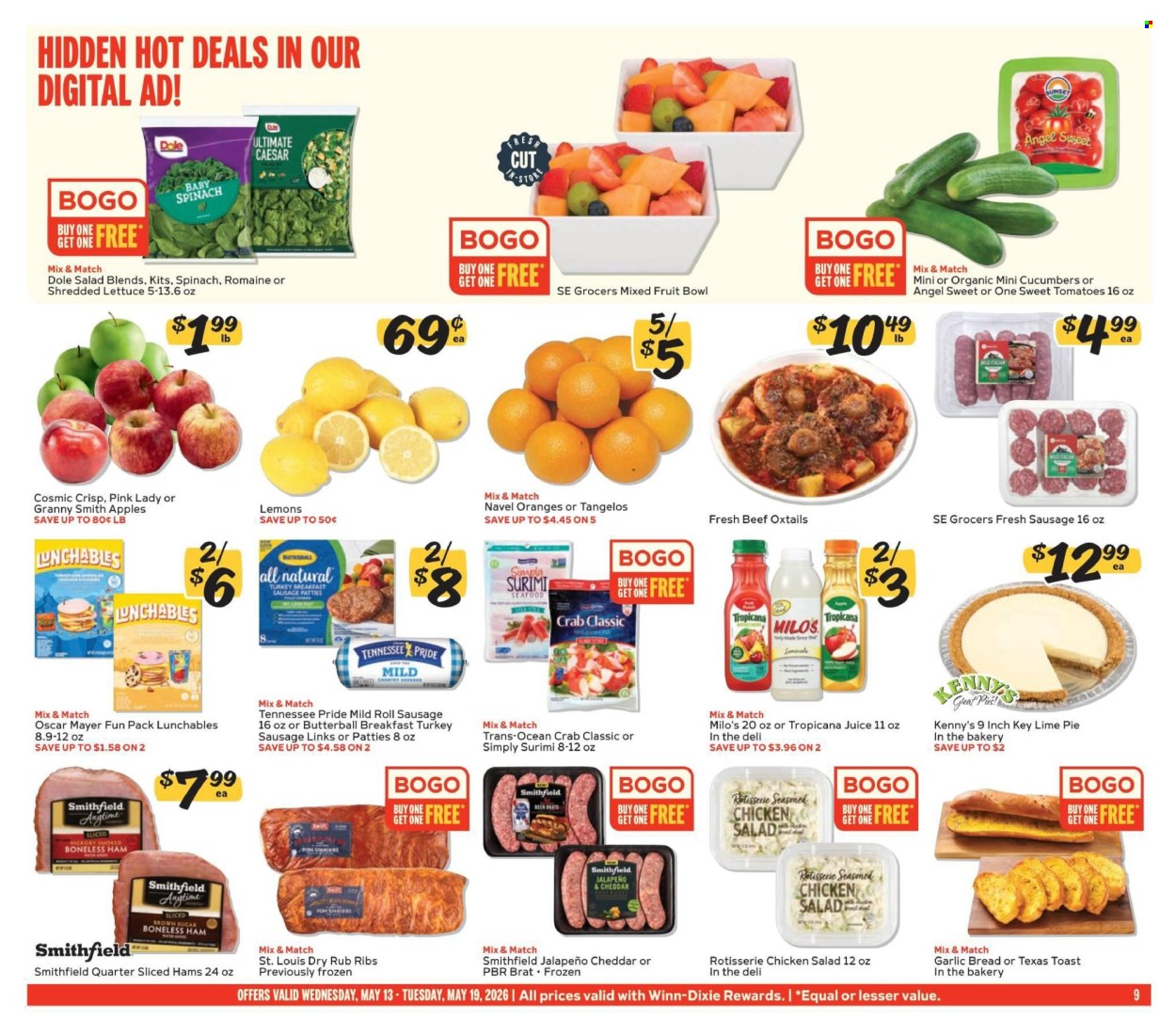 Winn Dixie ad - 05/13/2026 - 05/19/2026. Page 9