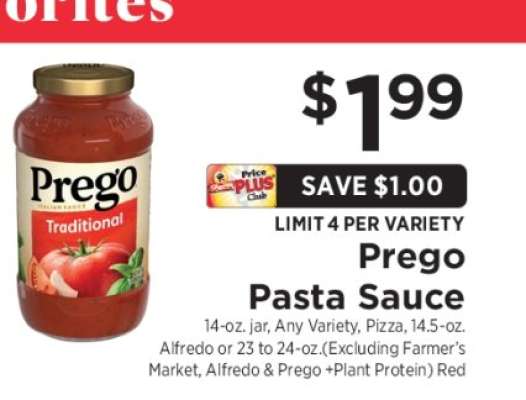 Prego Pasta Sauce