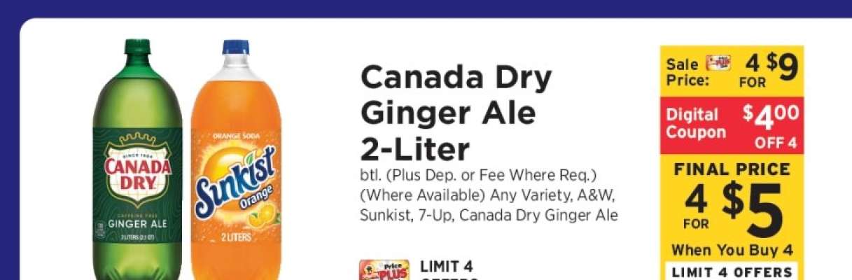 Canada Dry Ginger Ale 2- liter