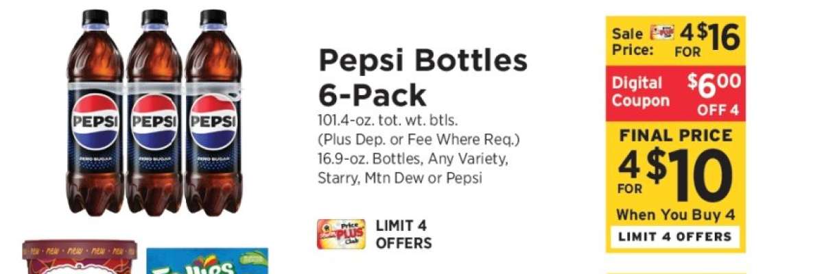Pepsi Bottles 6-Pack
