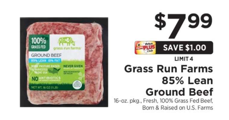 Grass Run Farms 85% Lean Ground Beef