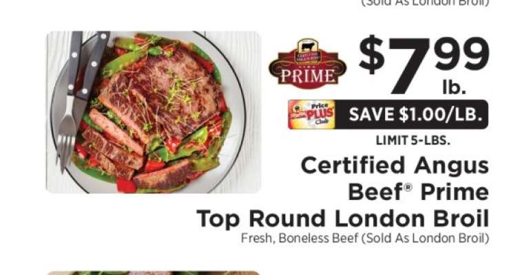 Certified Angus Beef Prime Top Round London Broil