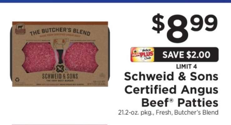Schweid & Sons Certified Angus Beef Patties