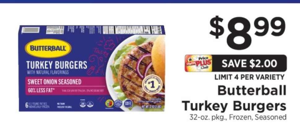 Butterball Turkey Burgers
