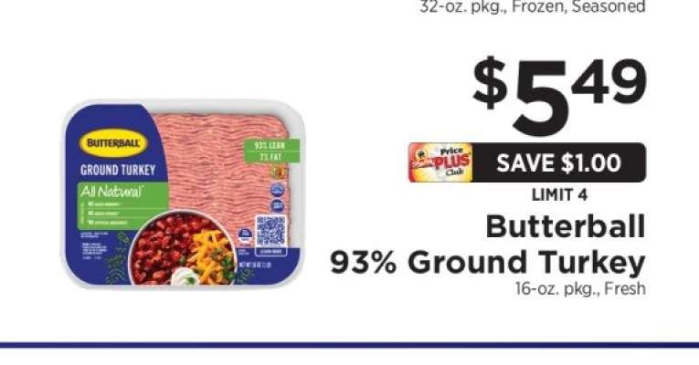 Butterball 93% Ground Turkey