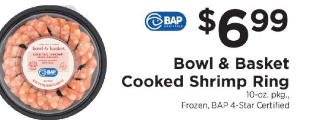 Bowl & Basket Cooked Shrimp Ring
