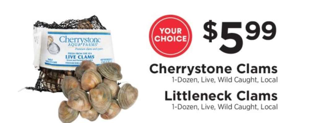 Cherrystone Clams or Littleneck Clams