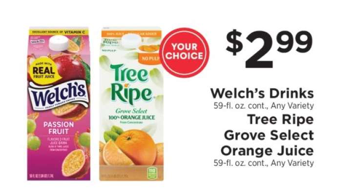 Welch’s Drinks / Tree Ripe Grove Select Orange Juice