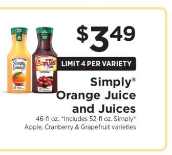Simply Orange Juice and Juices