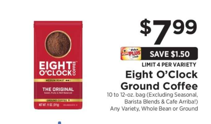 Eight O'Clock Ground Coffee