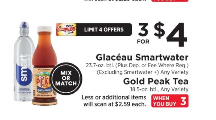 Glacéau Smartwater / Gold Peak Tea