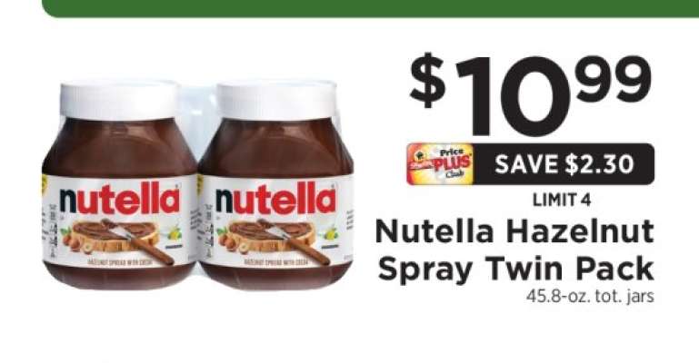 Nutella Hazelnut Spray Twin Pack