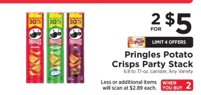 Pringles Potato Crisps Party Stack