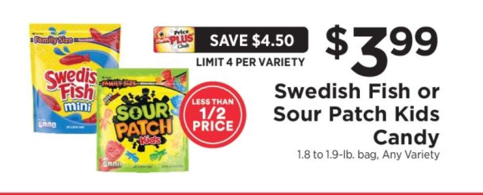 Swedish Fish or Sour Patch Kids Candy