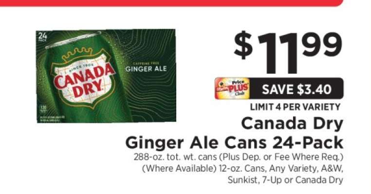 Canada Dry Ginger Ale Cans 24-Pack