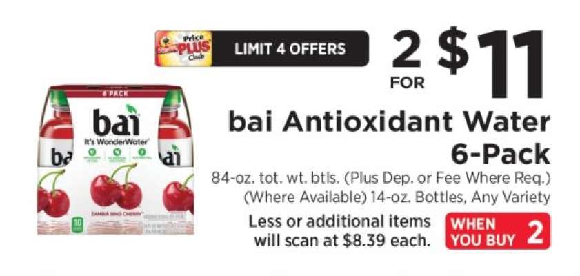bai Antioxidant Water 6-Pack