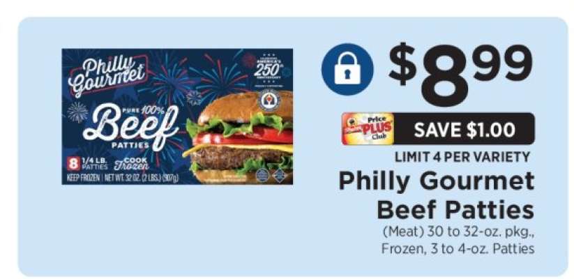 Philly Gourmet Beef Patties