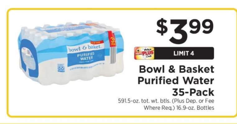 Bowl & Basket Purified Water 35-Pack