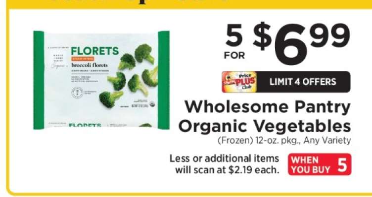 Wholesome Pantry Organic Vegetables