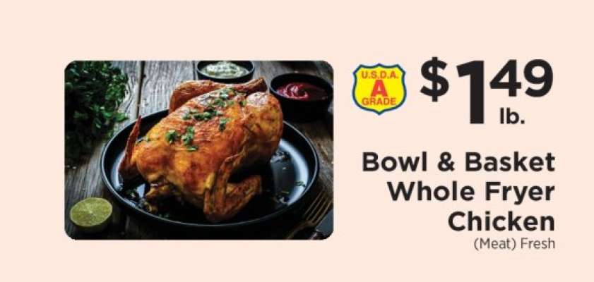 Bowl & Basket Whole Fryer Chicken