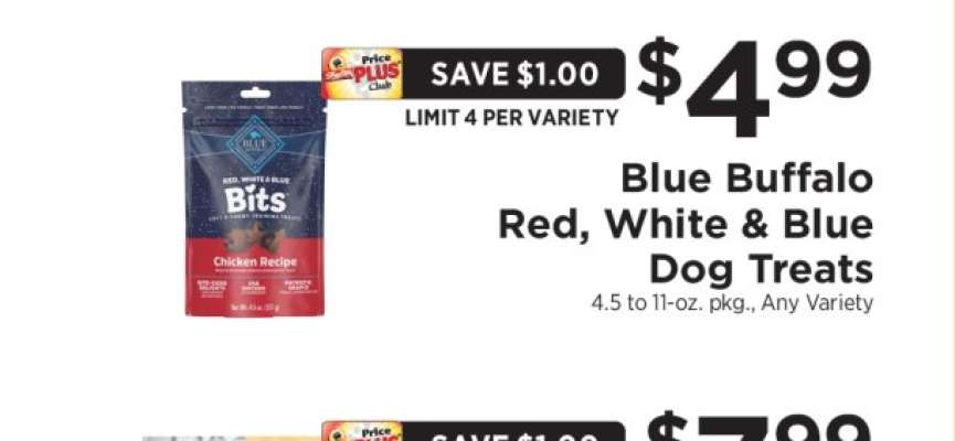 Blue Buffalo Red, White & Blue Dog Treats