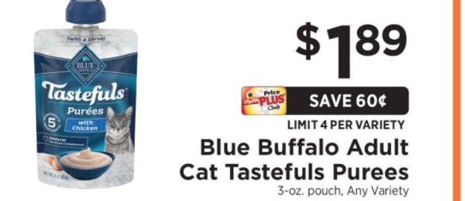 Blue Buffalo Adult Cat Tastefuls Purees