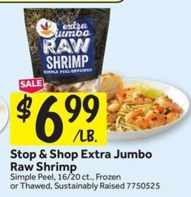 Stop & Shop Extra Jumbo Raw Shrimp