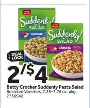 Betty Crocker Suddenly Pasta Salad