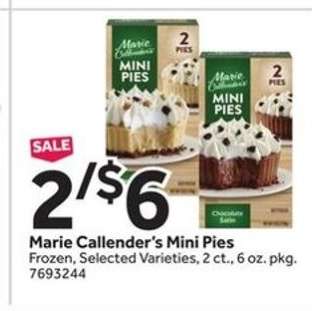Marie Callender's Mini Pies*