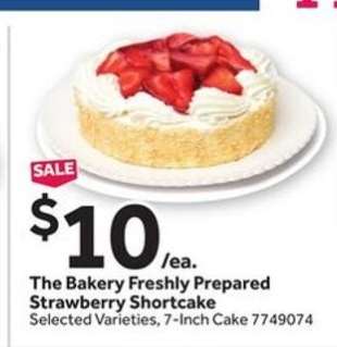 The Bakery Freshly Prepared Strawberry Shortcake