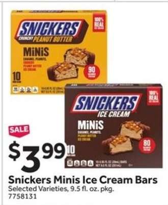 Snickers Minis Ice Cream Bars