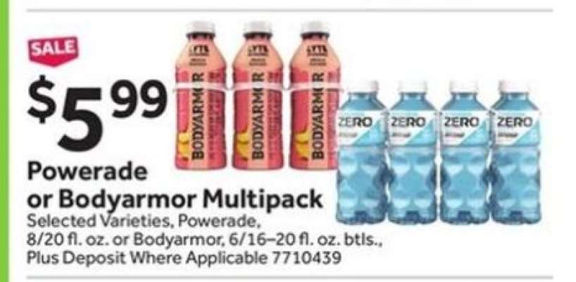 Powerade or Bodyarmor Multipack