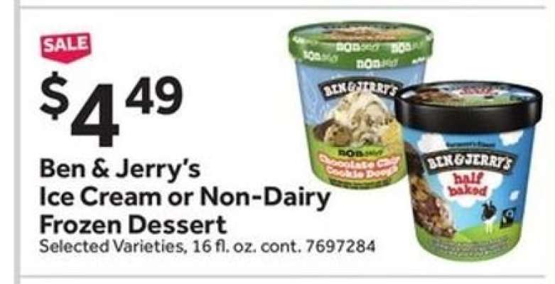 Ben & Jerry's Ice Cream or Non-Dairy Frozen Dessert