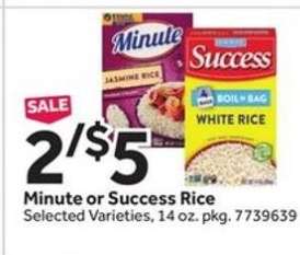 Minute or Success Rice