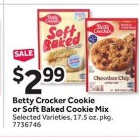 Betty Crocker Cookie or Soft Baked Cookie Mix