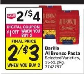 Barilla Al Bronzo Pasta