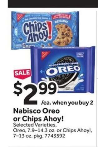 Nabisco, Oreo or Chips Ahoy!